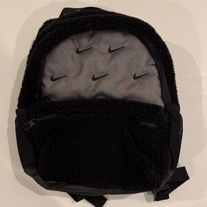 Nike Black and Gray Fleece Backpack New!!